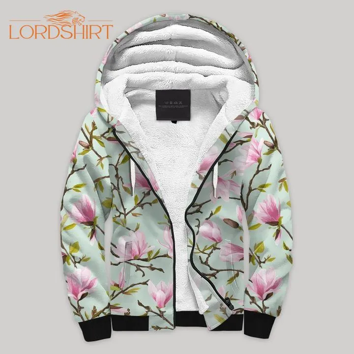 Magnolia Garden Fleece Zip Hoodie All Over Print