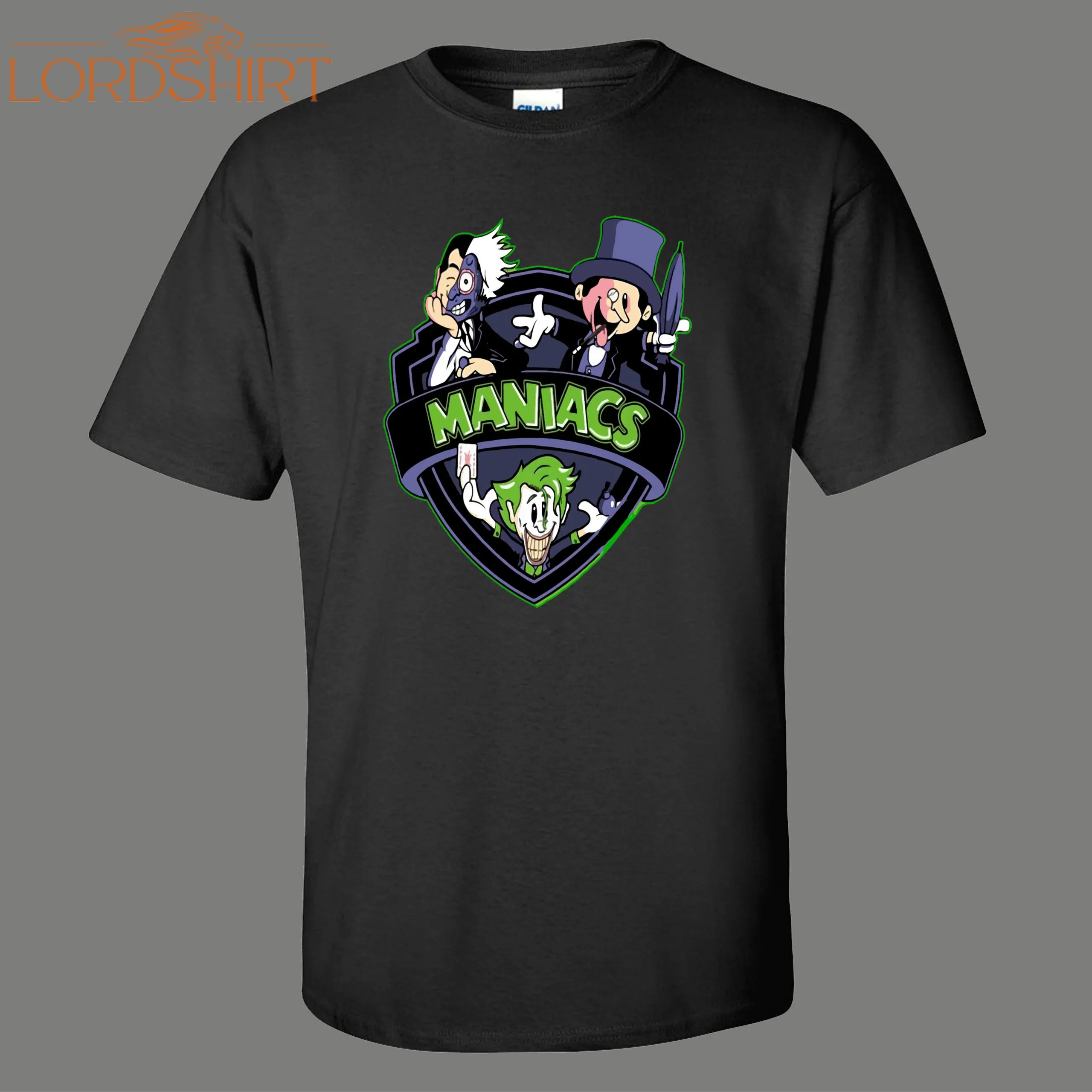 Maniacs Joker Bat Comicbook Parody Cartoons Funny Shirt* Many Colors