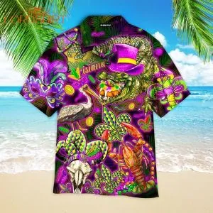 Mardi Gras Louisiana Aloha Hawaiian Shirt
