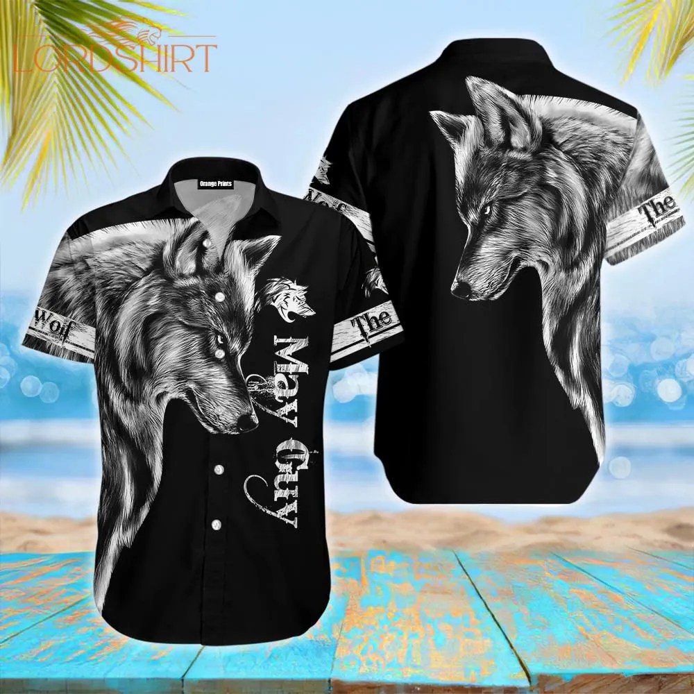 May Guy Wolf Hawaiian Shirt