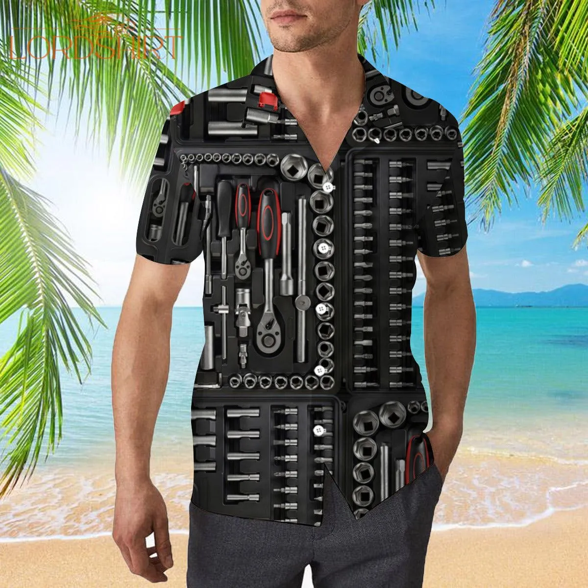 Mechanic Tool Box Hawaiian Shirt