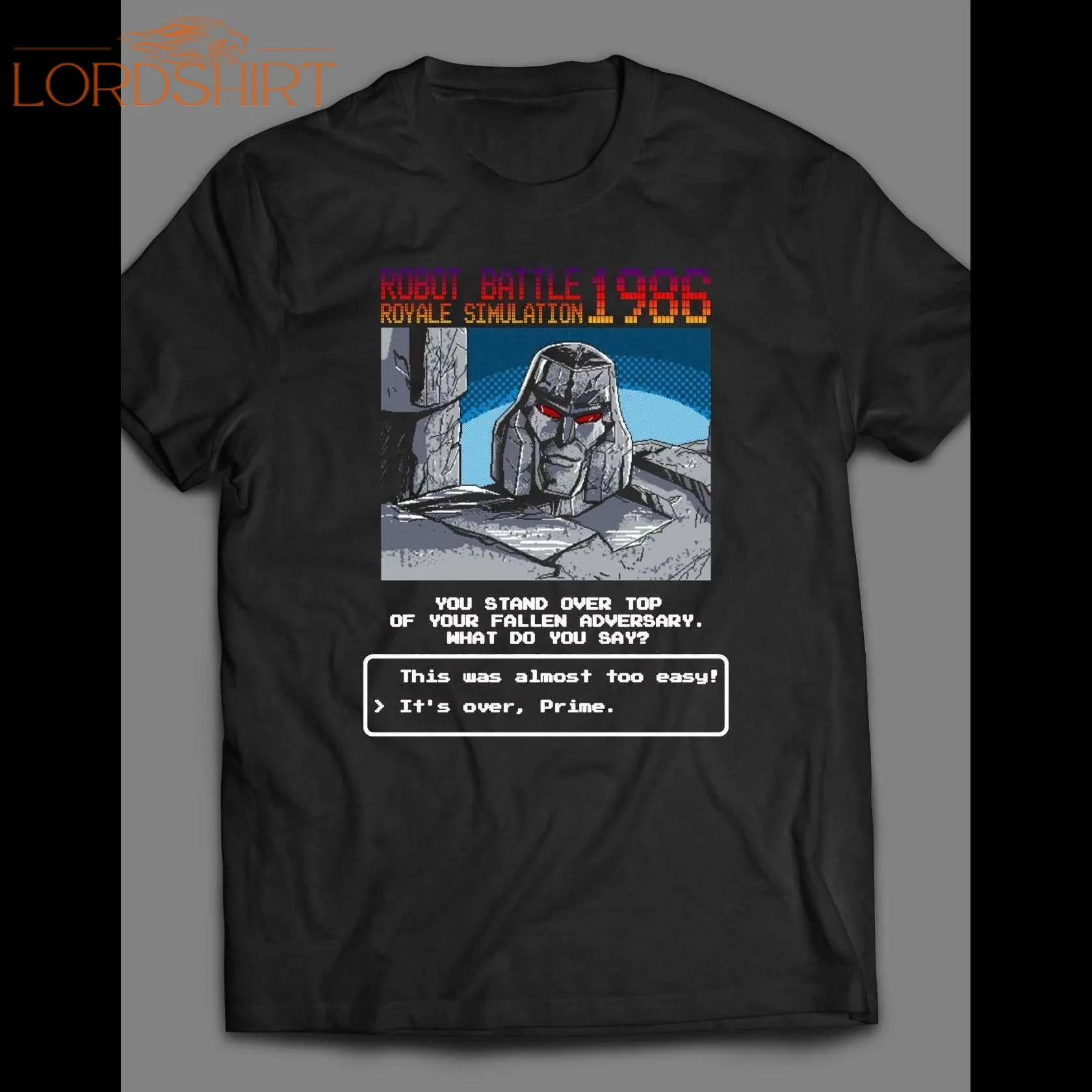 Megatron Robot Battle Royale 1986 Tf Robots Parody Shirt