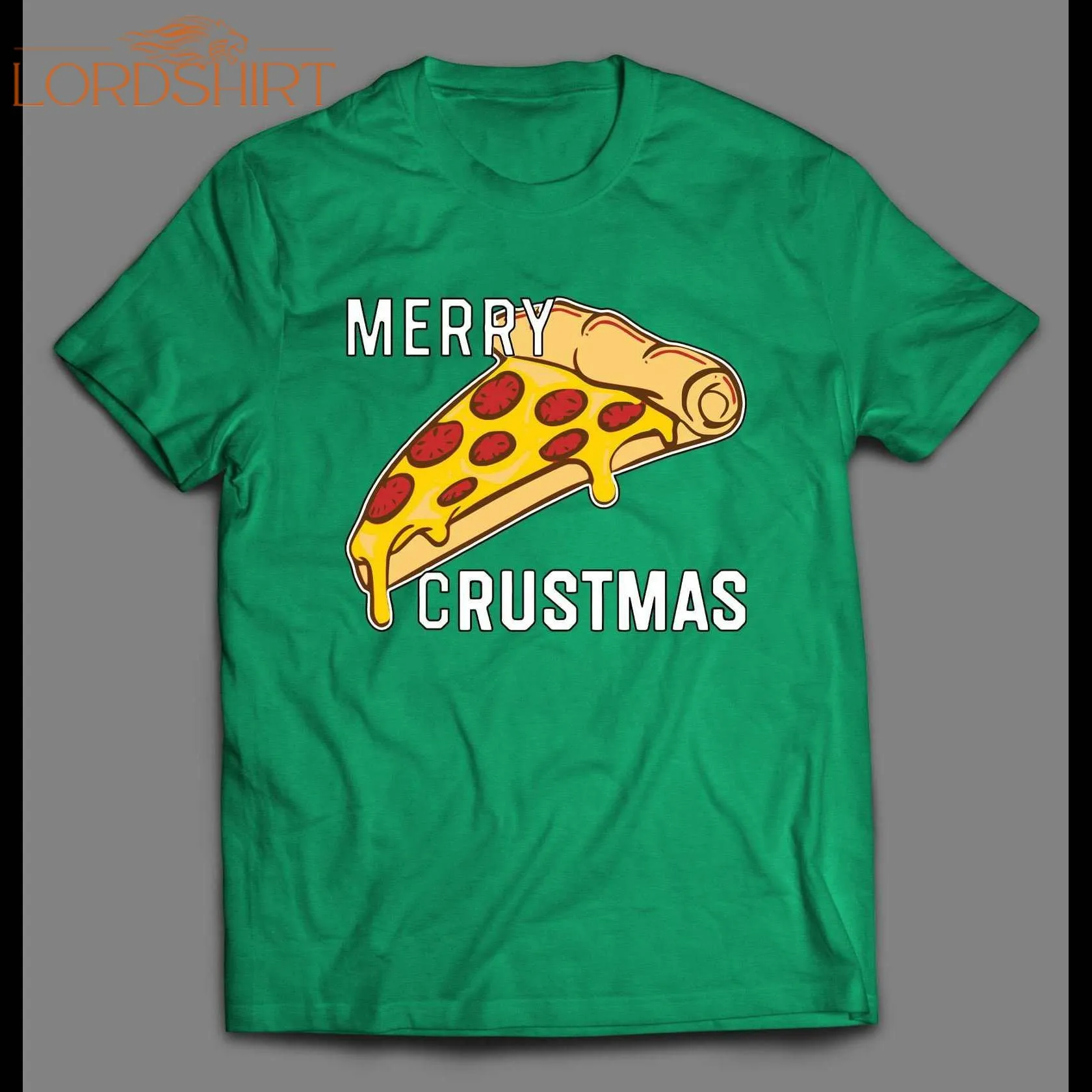 Merry Crustmas Pizza Lovers Christmas Parody Shirt