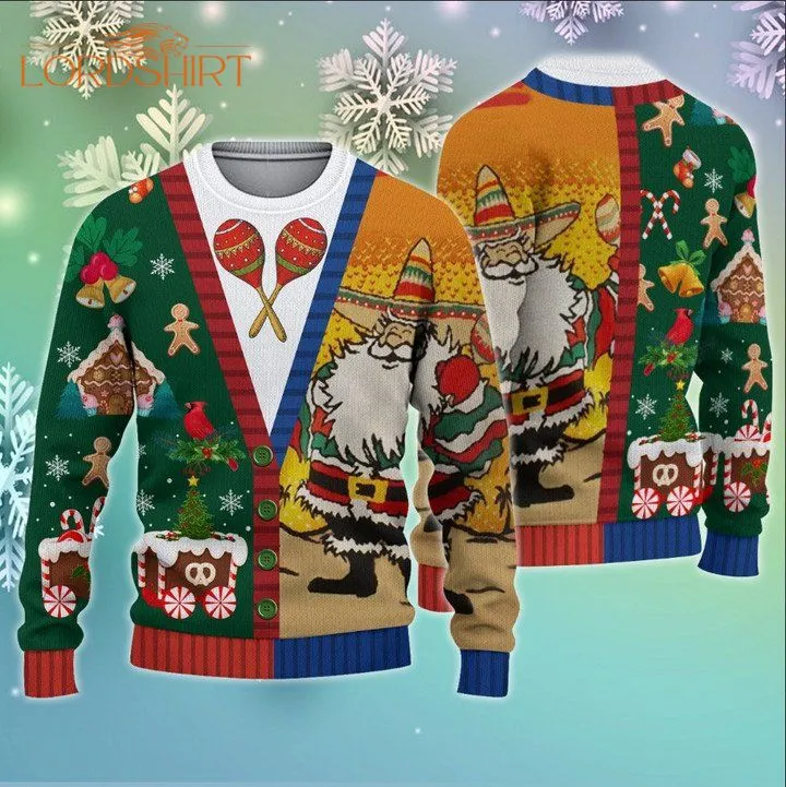 Mexican Santa Claus - Christmas Sweater 3d All Over Print