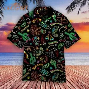 Mexico Neon Fiesta Cinco De Mayo Hawaiian Shirt