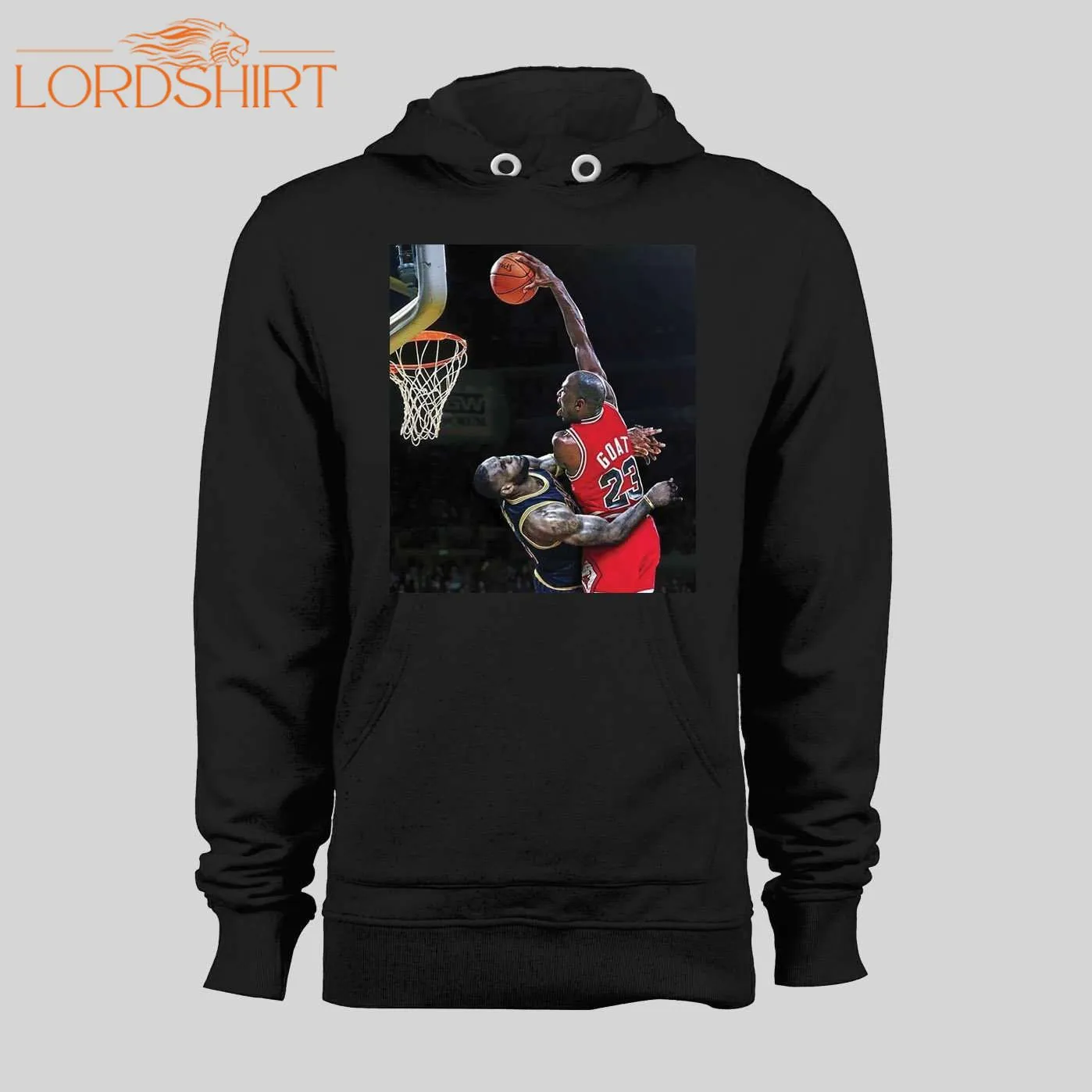 Mj Dunks On Lebron High Quality Winter Hoodie /sweatshirt