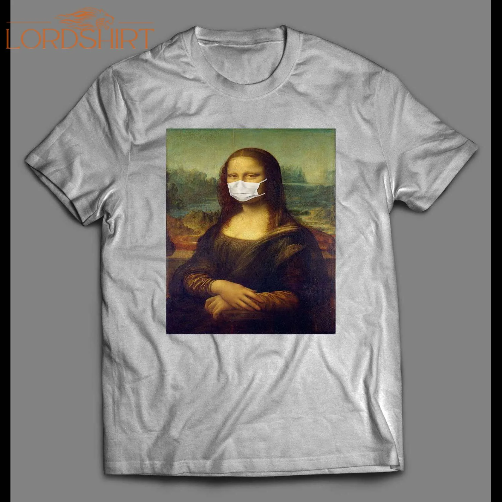 Mona Lisa Parody Wearing Surgical Mask Shirt