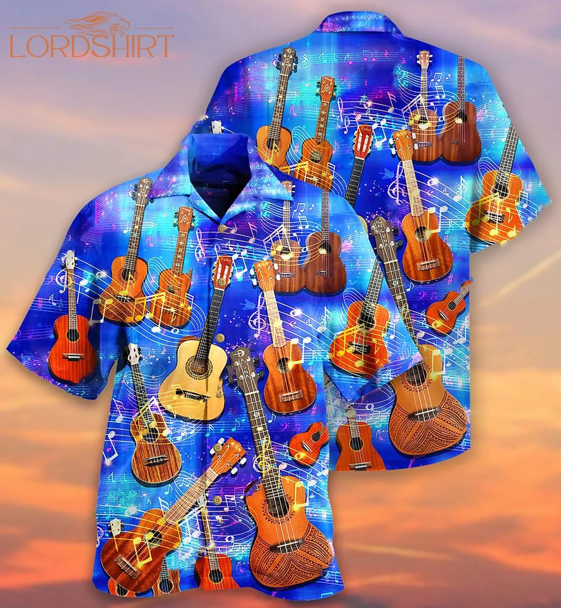 Music Love Guitar Forever Hawaiian Shirt