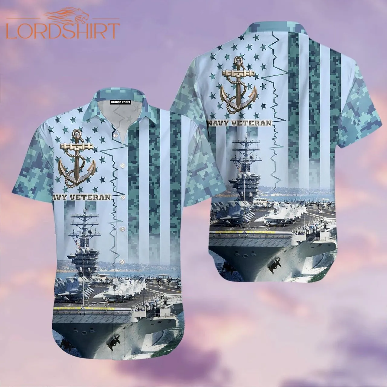 Navy Veteran Hawaiian Shirt