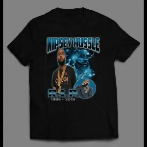 Nipsey R.i.p. Bootleg Rap Style Shirt