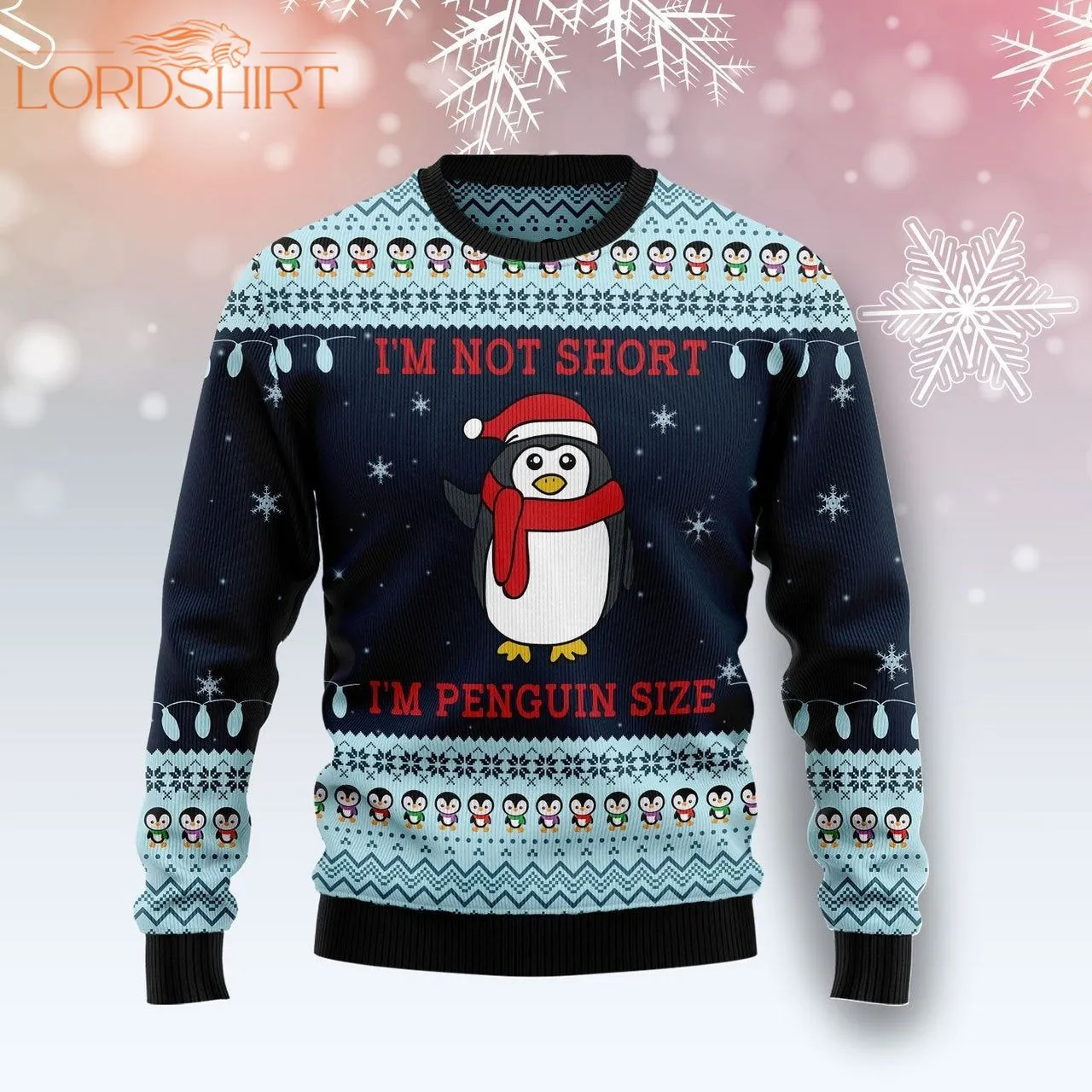 Not Short Penguin Ugly Christmas Sweater