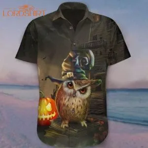 Owl Pumpkin Halloween Hawaiian Shirt