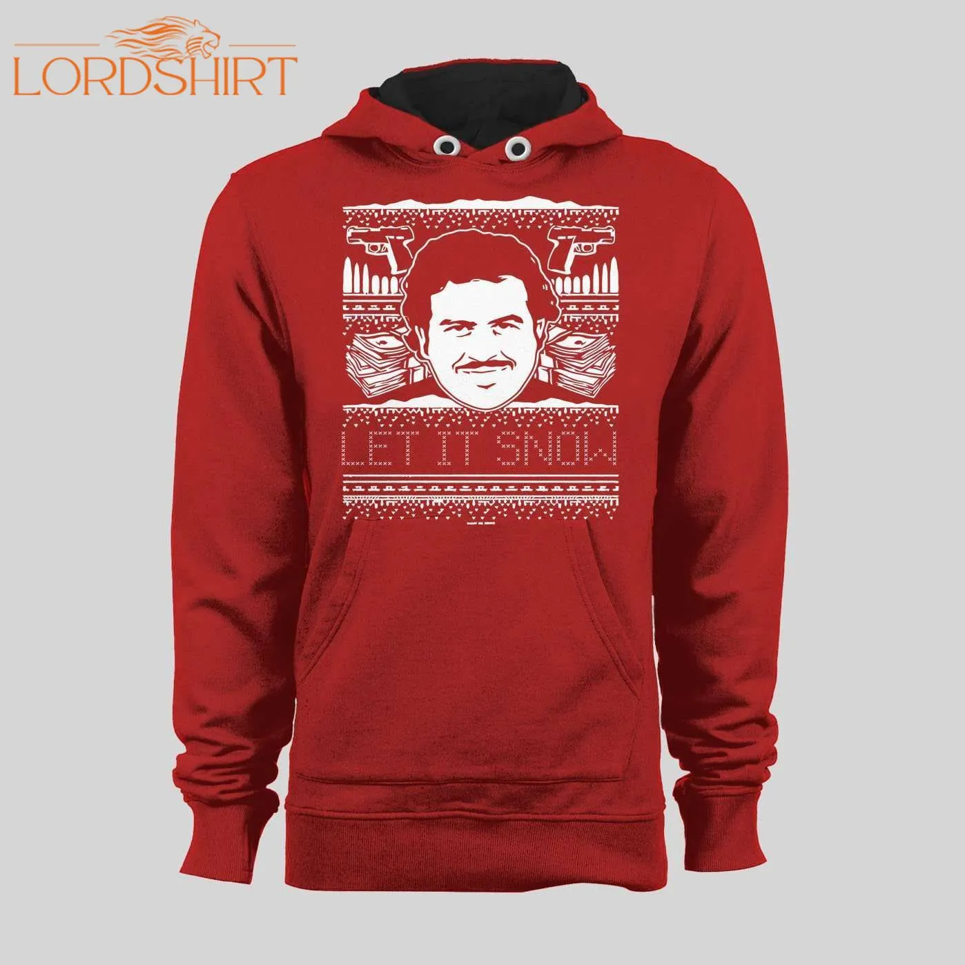 Pablo Escobar Let It Snow Christmas Hoodie /sweatshirt