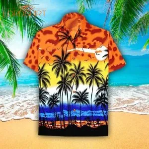 Palm Tree Evening Beach Hawaiian Shirt