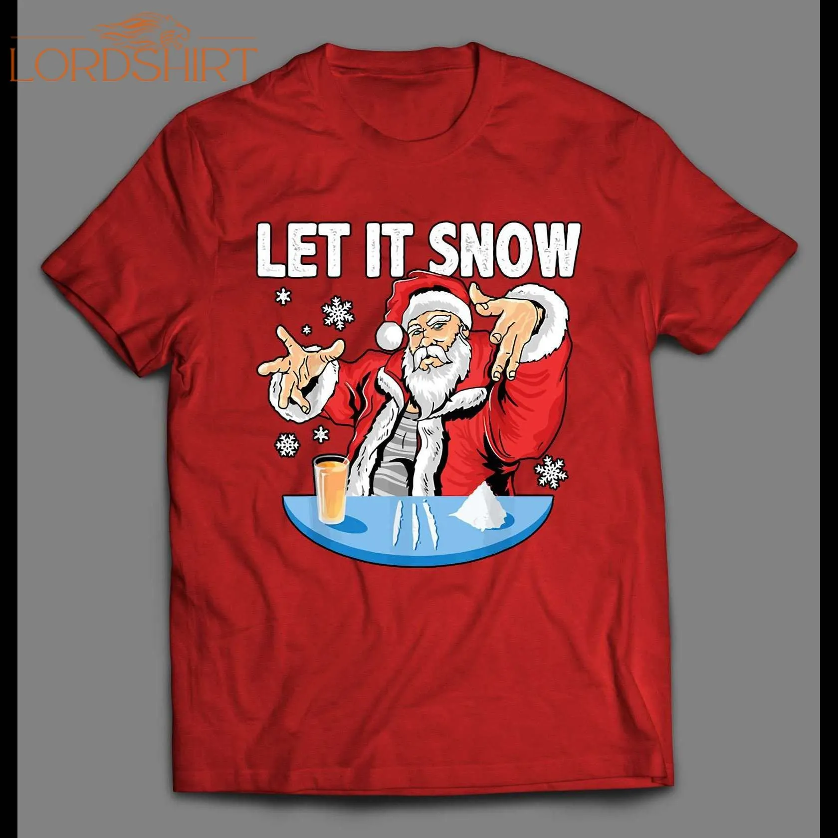 Party Santa Claus Let It Snow Christmas Shirt