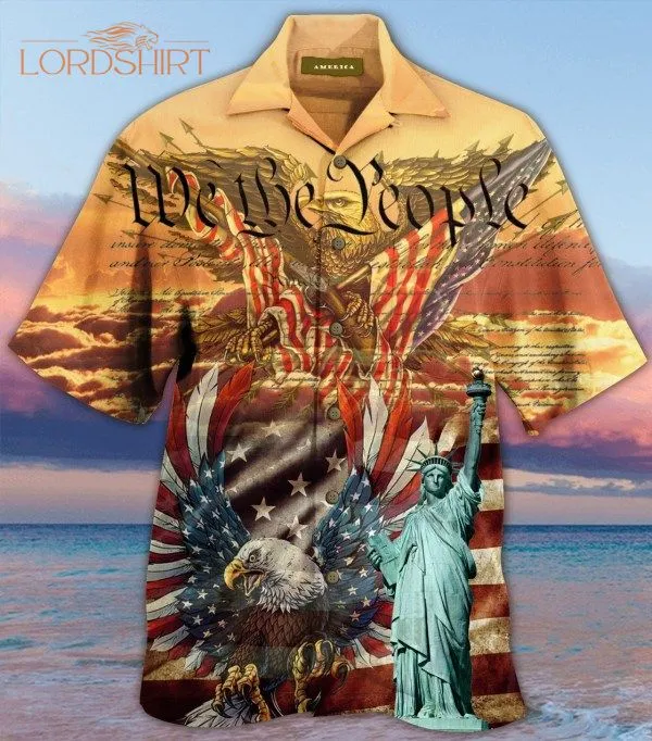 Patriot American Flag Hawaiian Shirt