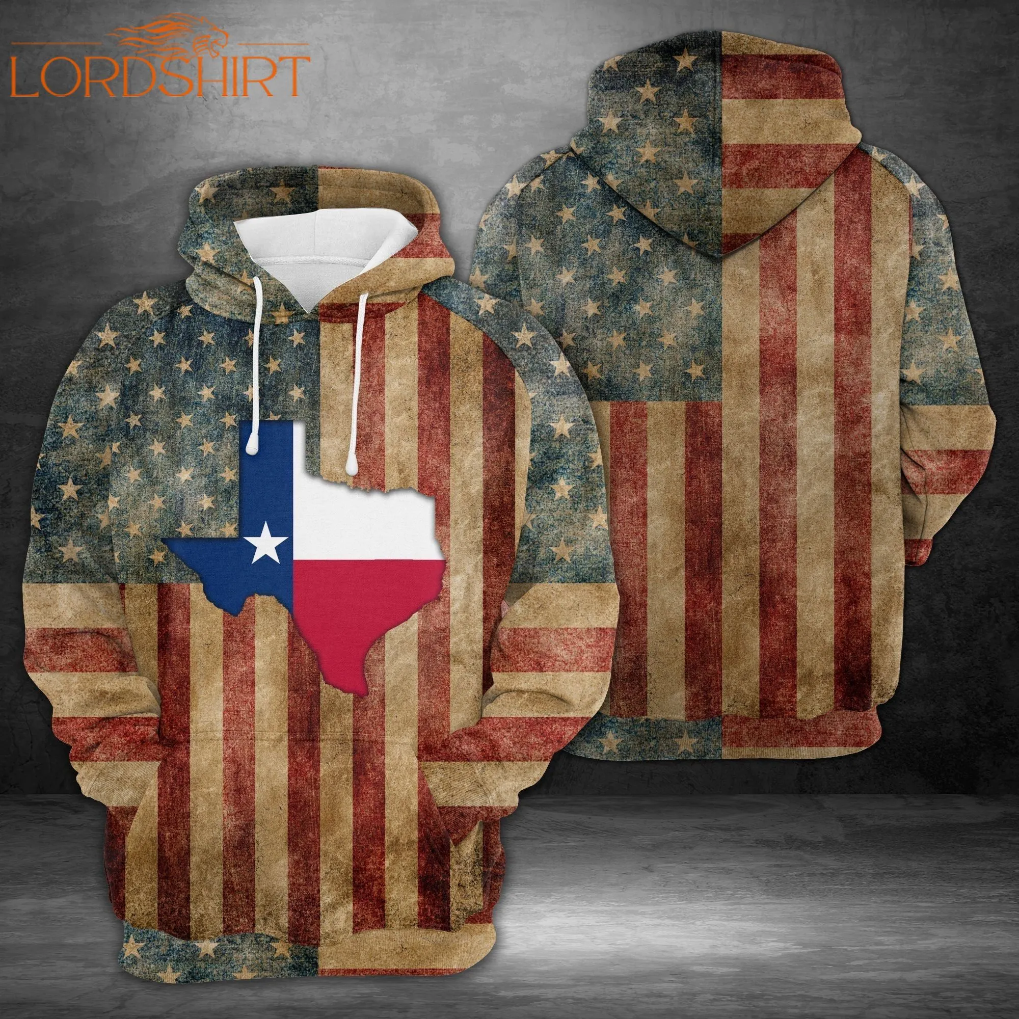 Patriotic 4th Of July Texas Inside American Flag 3d All Over Print