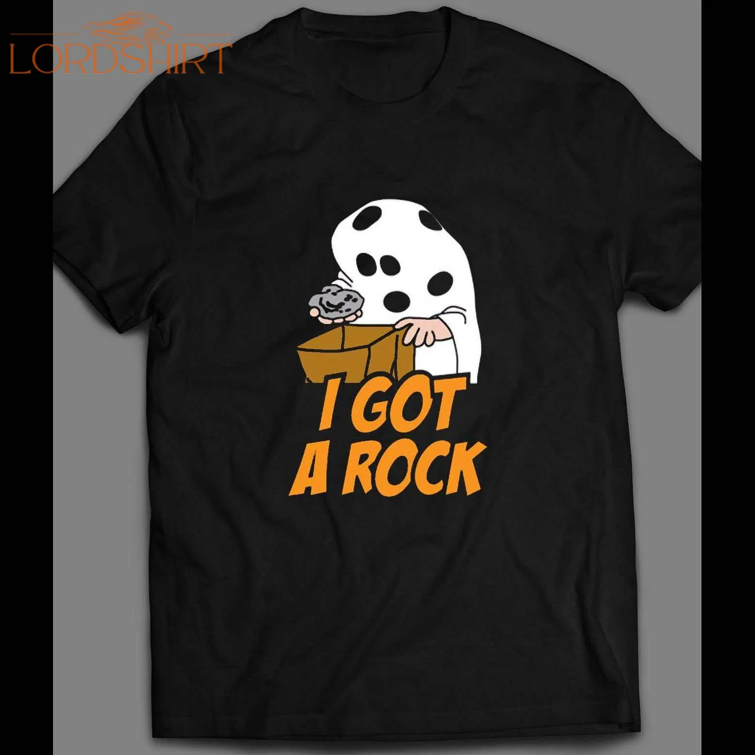 Peanut's Halloween Oldskool I Got Rocks Rare Art Shirt