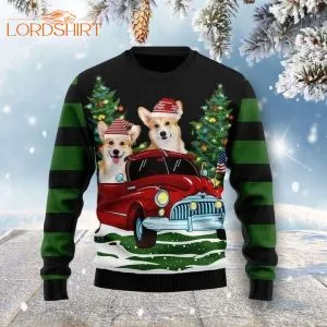 Pembroke Welsh Corgi Dog Xmas Ugly Christmas Sweater