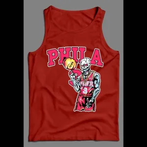 Philadelphia 3 Skeleton Basketball High Quality Men's Tank Top