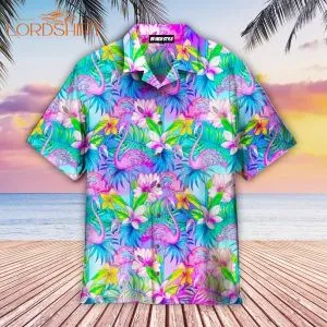 Pink Flamingo Tropical Aloha Hawaiian Shirt