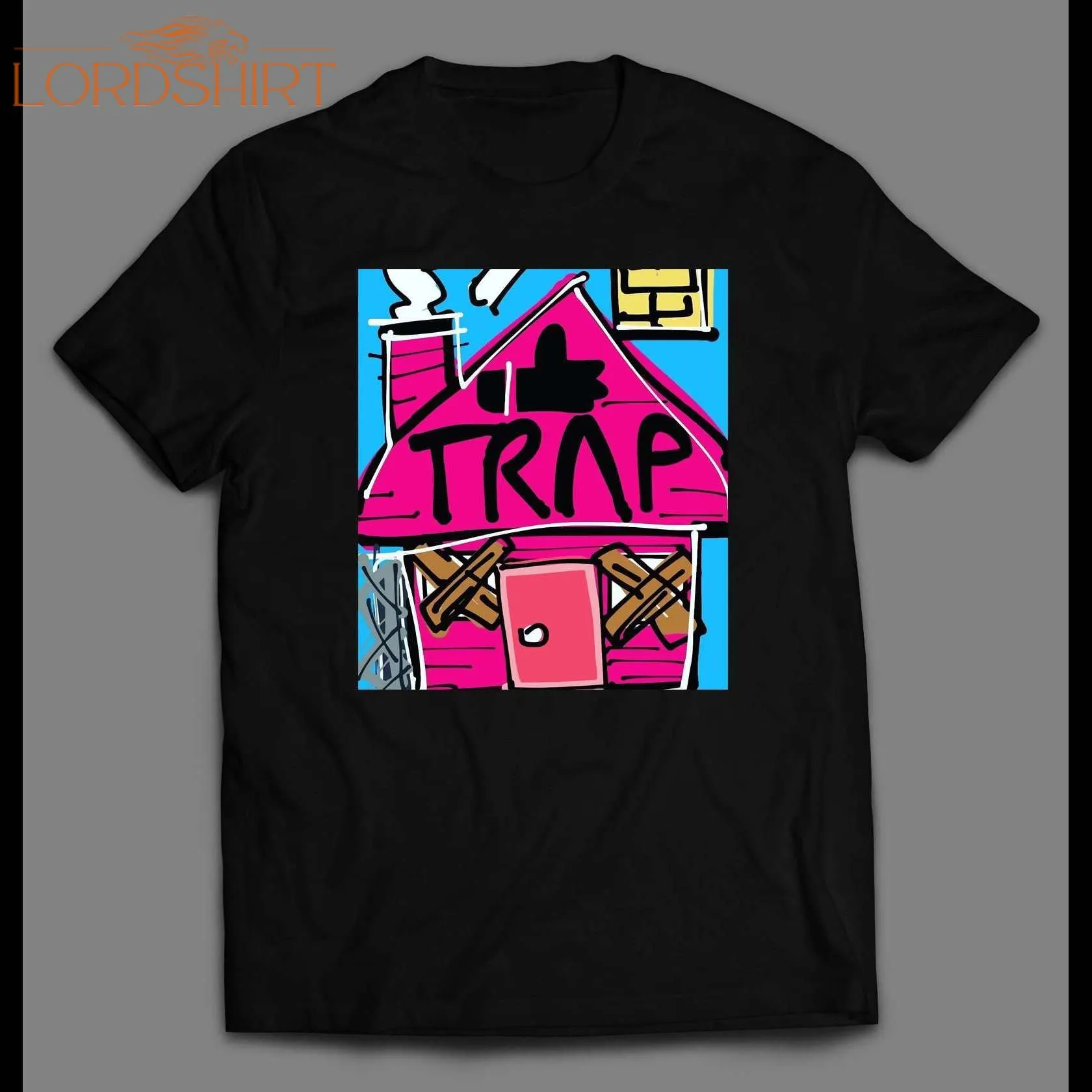 Pink Trap House Retro Style Art Shirt