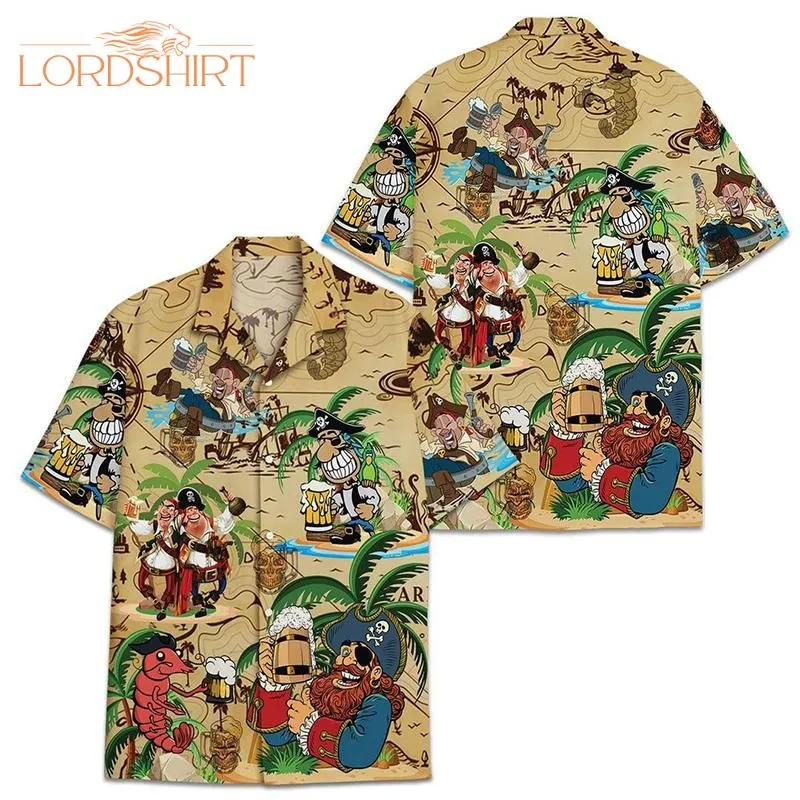 Pirates And Beer Aloha Hawaiian Shirt