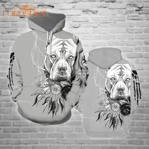 Pit Bull Dog Tattoo 3d All Over Print