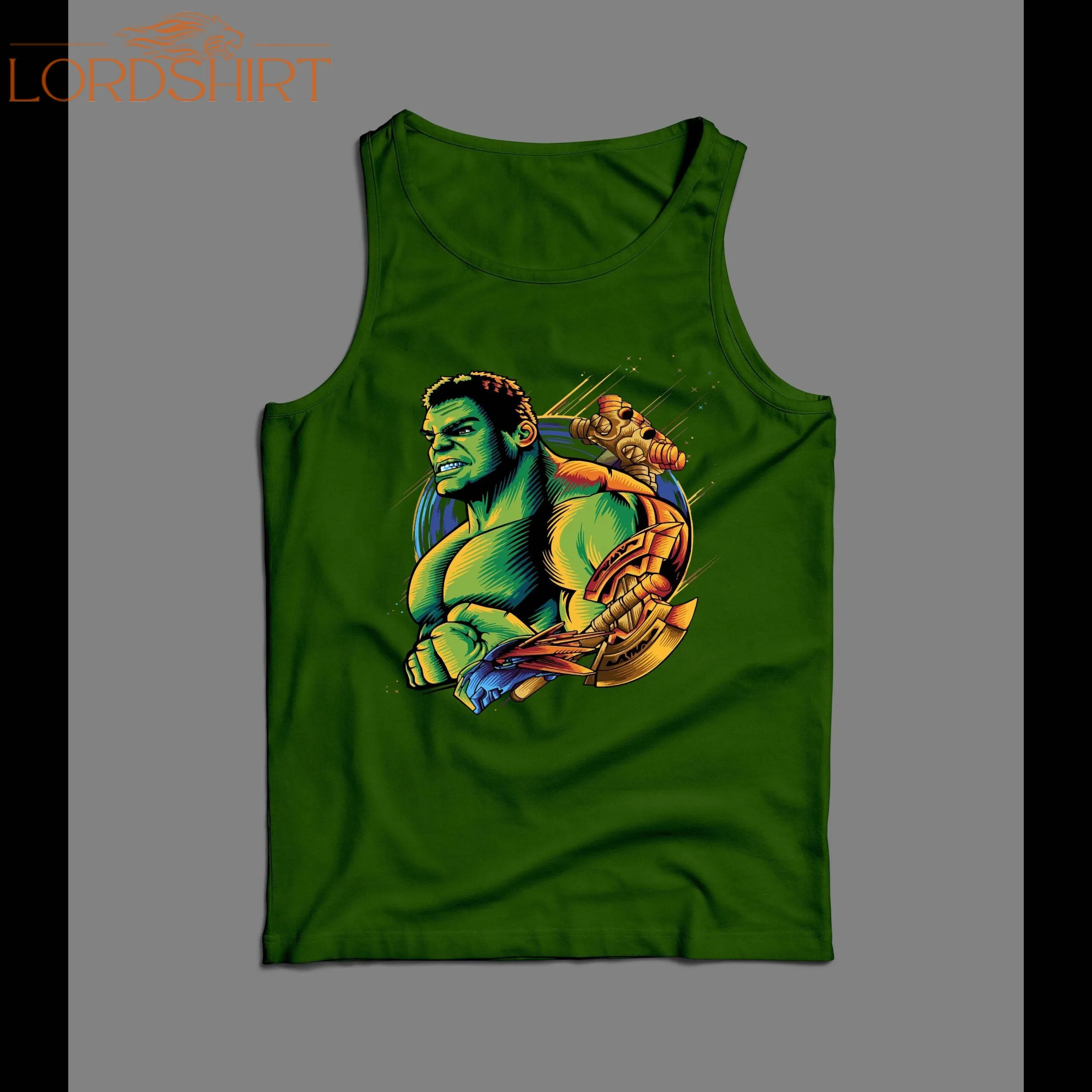 Planet Hulk Custom Comic Art High Quality Print Men's Tank Top