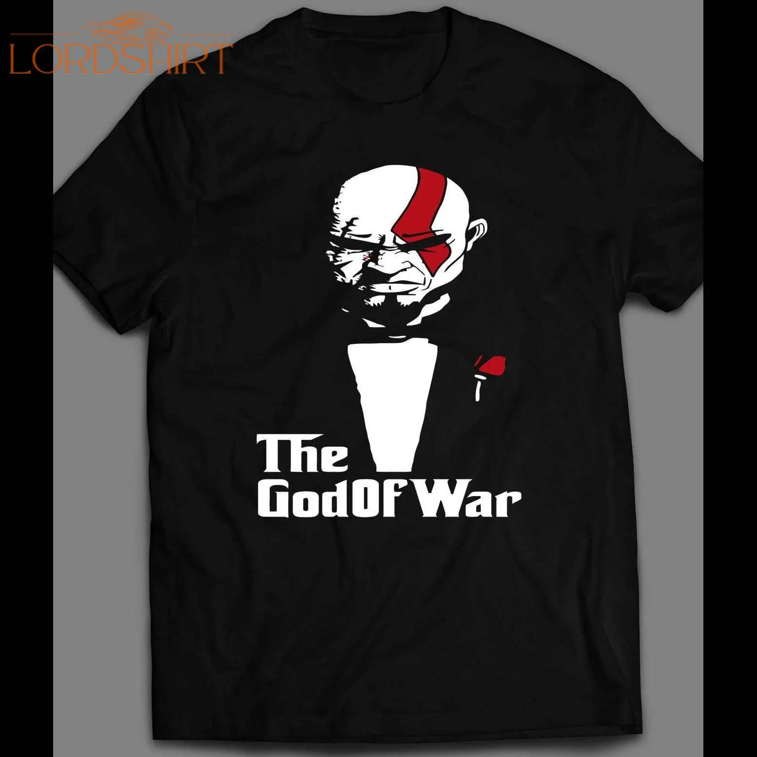 Playstation God Of War's Kratos Godfather Parody Art Shirt