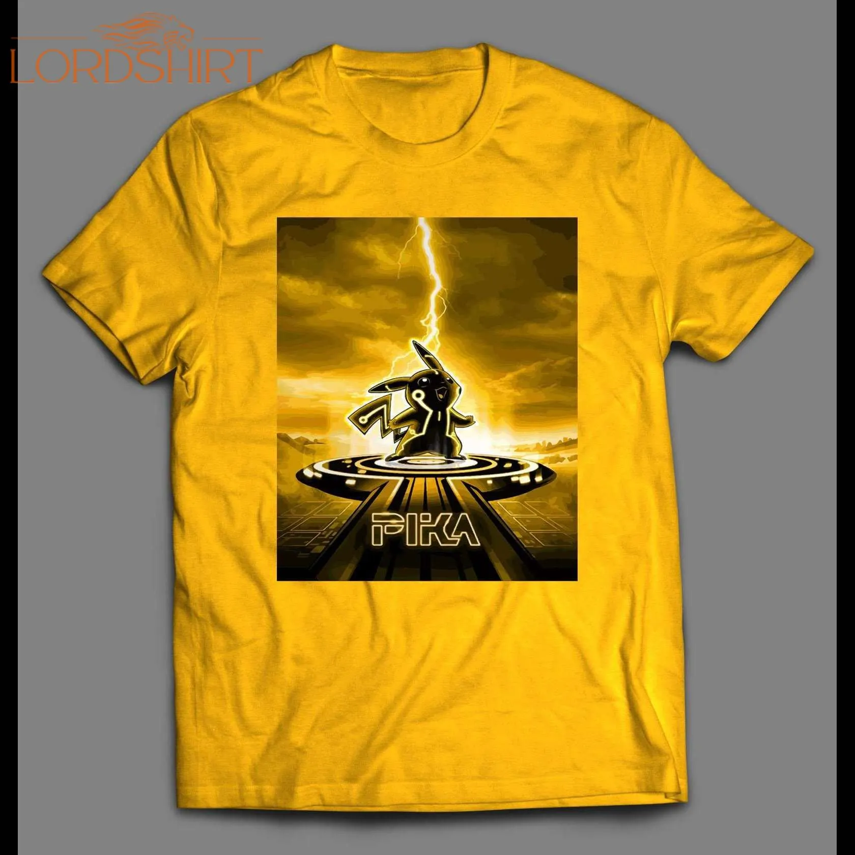 Poke Monsters Pikachu Tron Mash Up Shirt