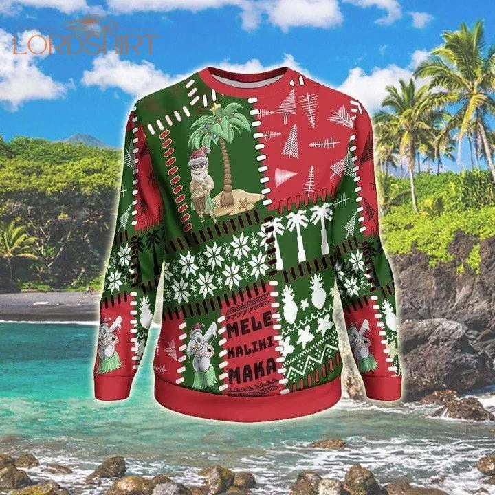 Polynesian Santa Claus Ugly Christmas Sweater