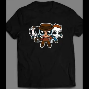 Power Puff Serial Killers Cartoon Parody Custom Halloween Shirt