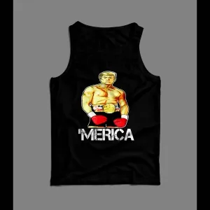 President Trump Merica Political Men's Tank Top