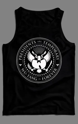 Presidents Are Temporary Shaolin Clan Is Forever Seal New York Rap Men's Tank Top