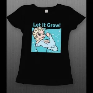 Princess Parody Let It Grow Ladies Work Out Shirt