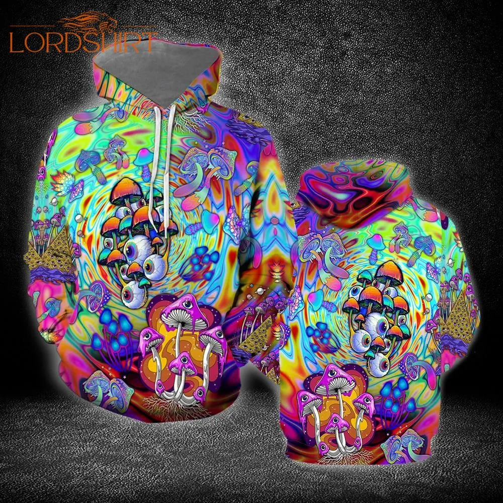 Psychedelic Art Magic Mushroom Trippy Hippie 3d All Over Print