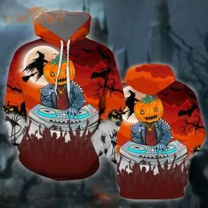 Pumpkin Dj Music Happy Halloween 3d All Over Print