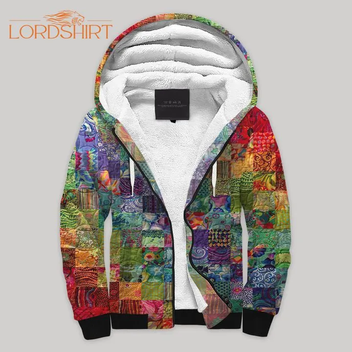 Rainbow Coins Fleece Zip Hoodie All Over Print