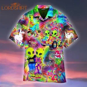 Rainbow Sweet Alien Hawaiian Shirt