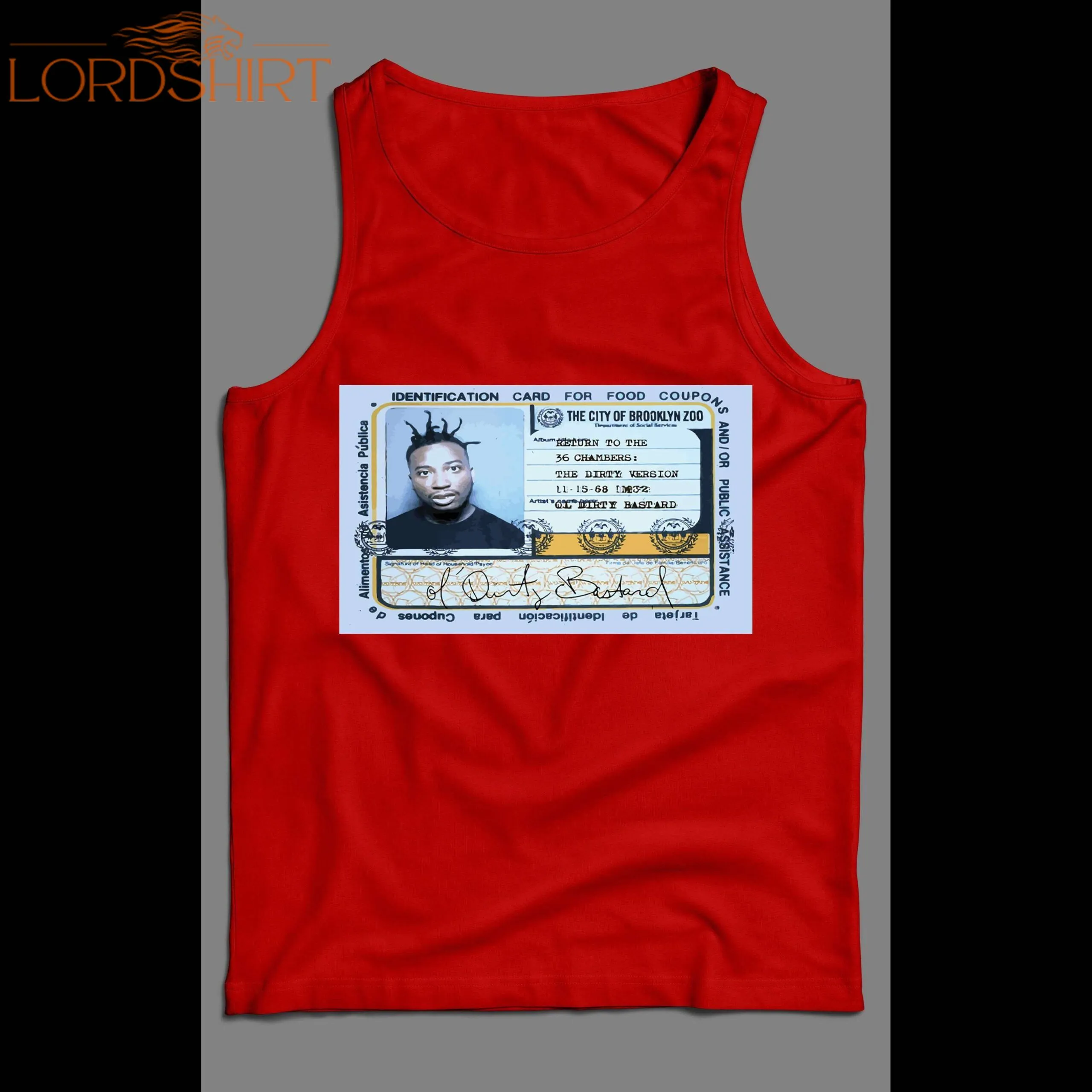 Rapper Odb Ol' Dirty Bastard Food Stamp Card Tank Top