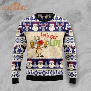 Reindeer Beer Ugly Christmas Sweater