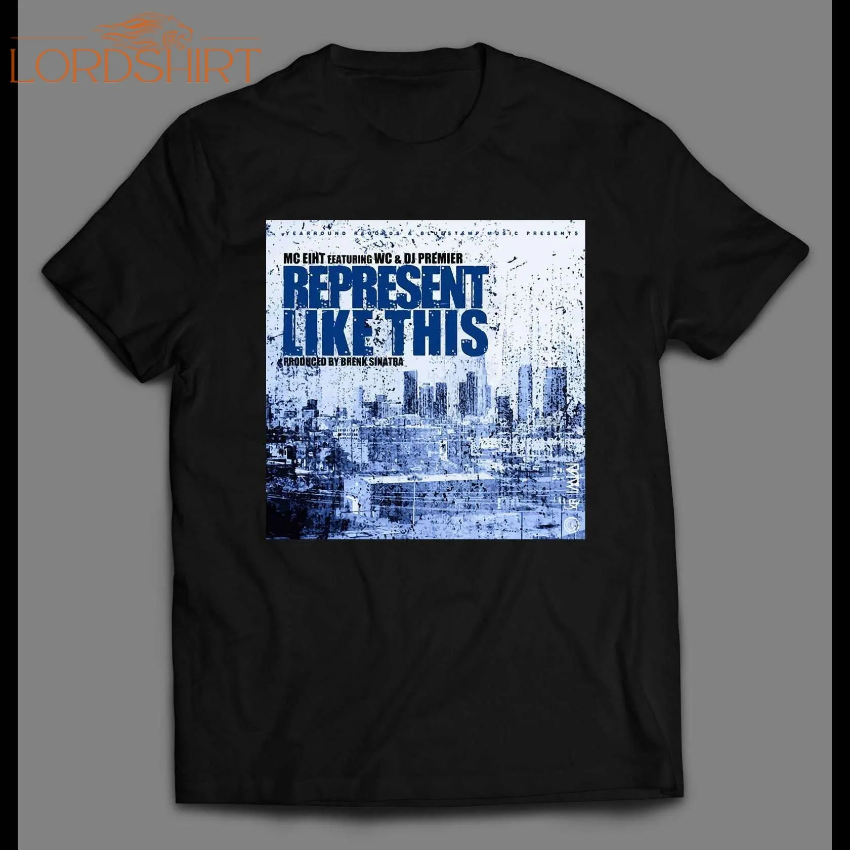 Represent Like This Mc Eiht Album Cover Custom Oldskool Hip Hop Shirt