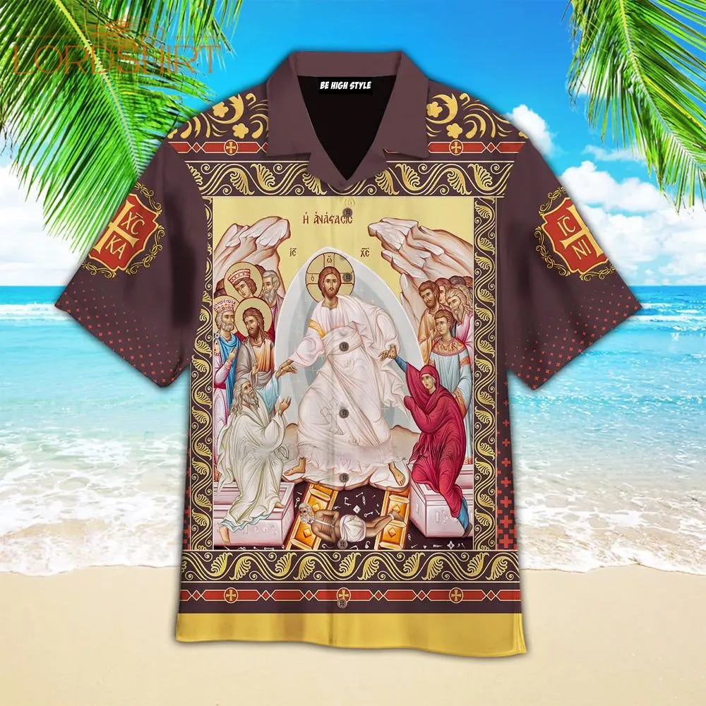 Resurrection Of Christ Aloha Hawaiian Shirt