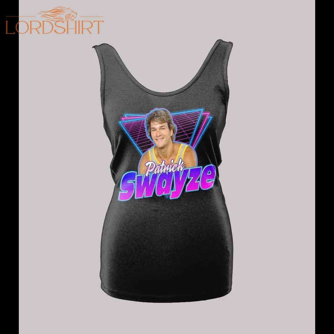 Retro Style Patrick Swayze Ladies High Quality Ladies Tank Top