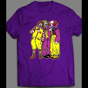 Ronald Mcdonald, Joker, Pennywise Killer Clown Trio Halloween Shirt