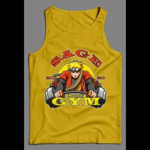 Sage Mode Gym Naruto Shippuden Anime High Quality Men's Tank Top