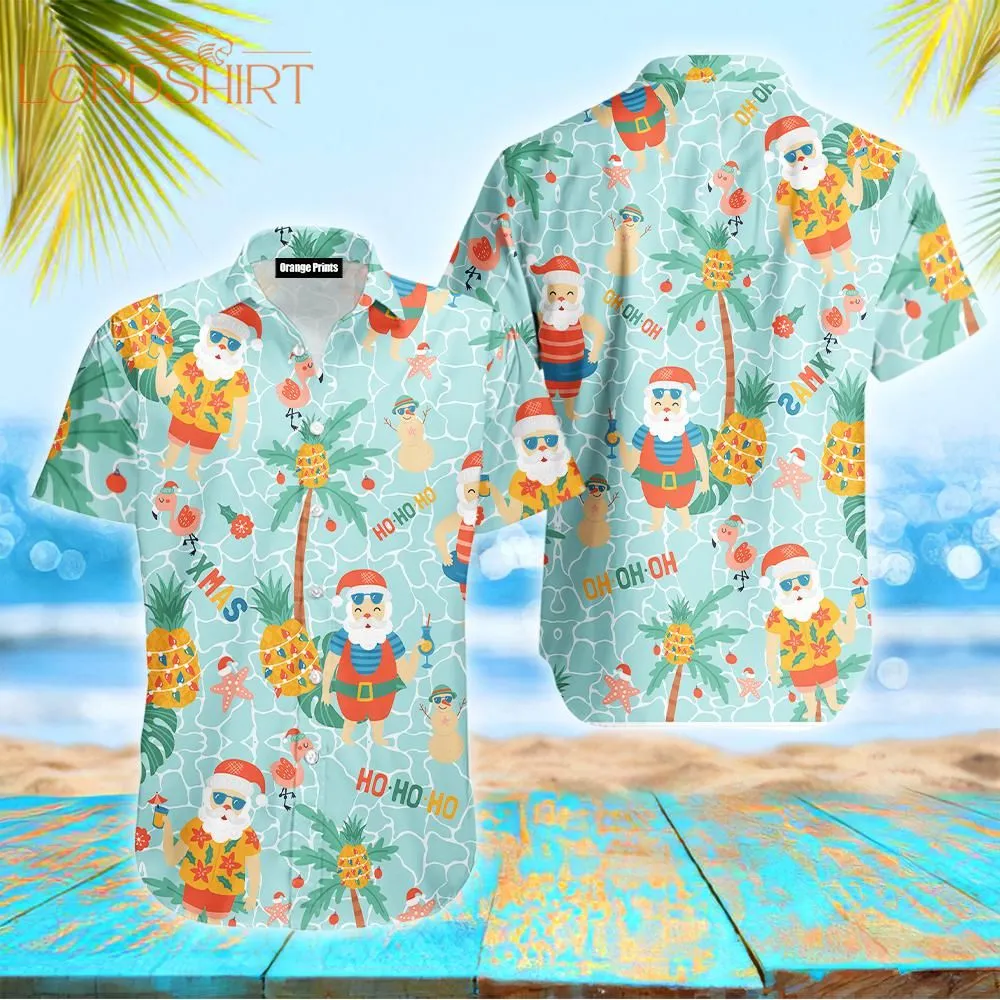 Santa Christmas Hawaiian Shirt