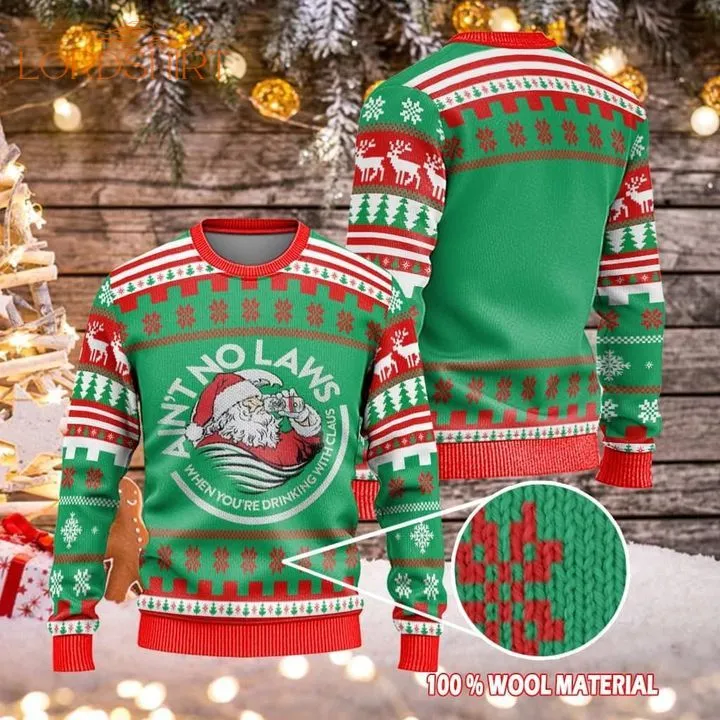 Santa Claws Ugly Christmas Sweater