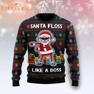 Santa Floss Ugly Christmas Sweater